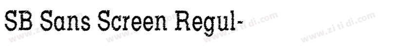 SB Sans Screen Regul字体转换